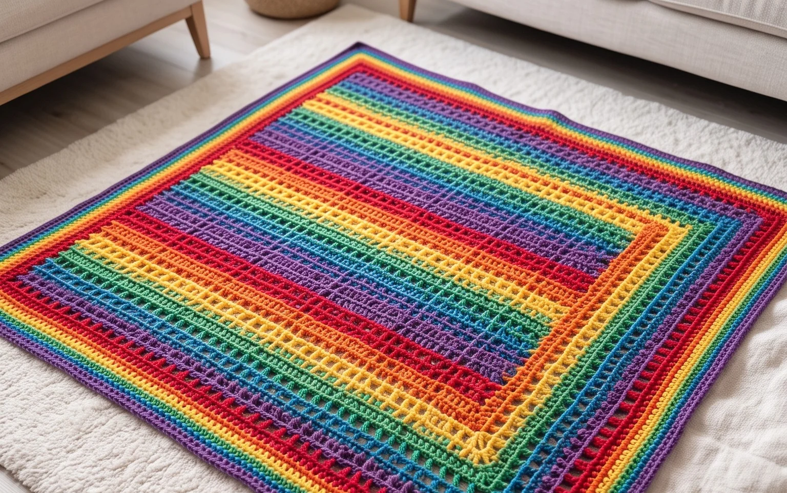 Mosaic Pattern Blankets with Free Crochet Patterns